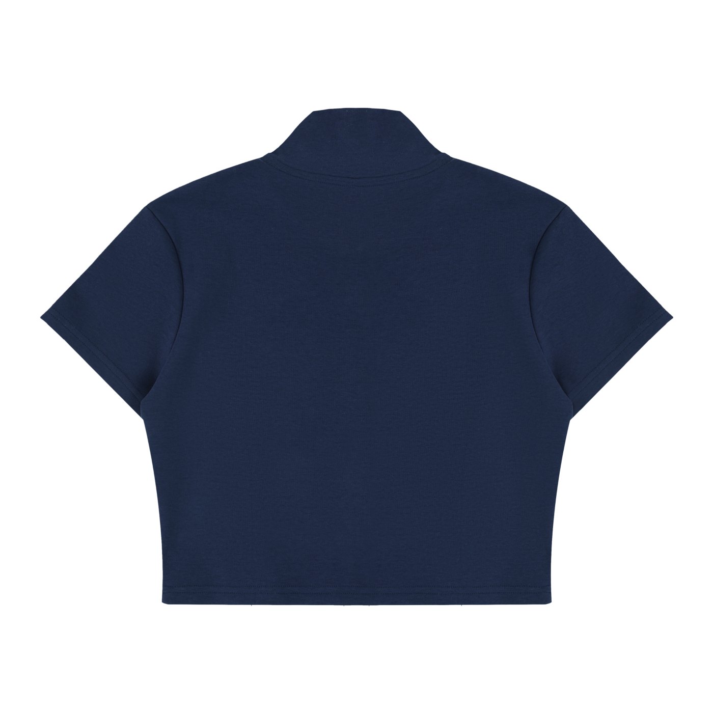 Women's Cropped Full Zip Short Sleeve T-Shirt Liberty