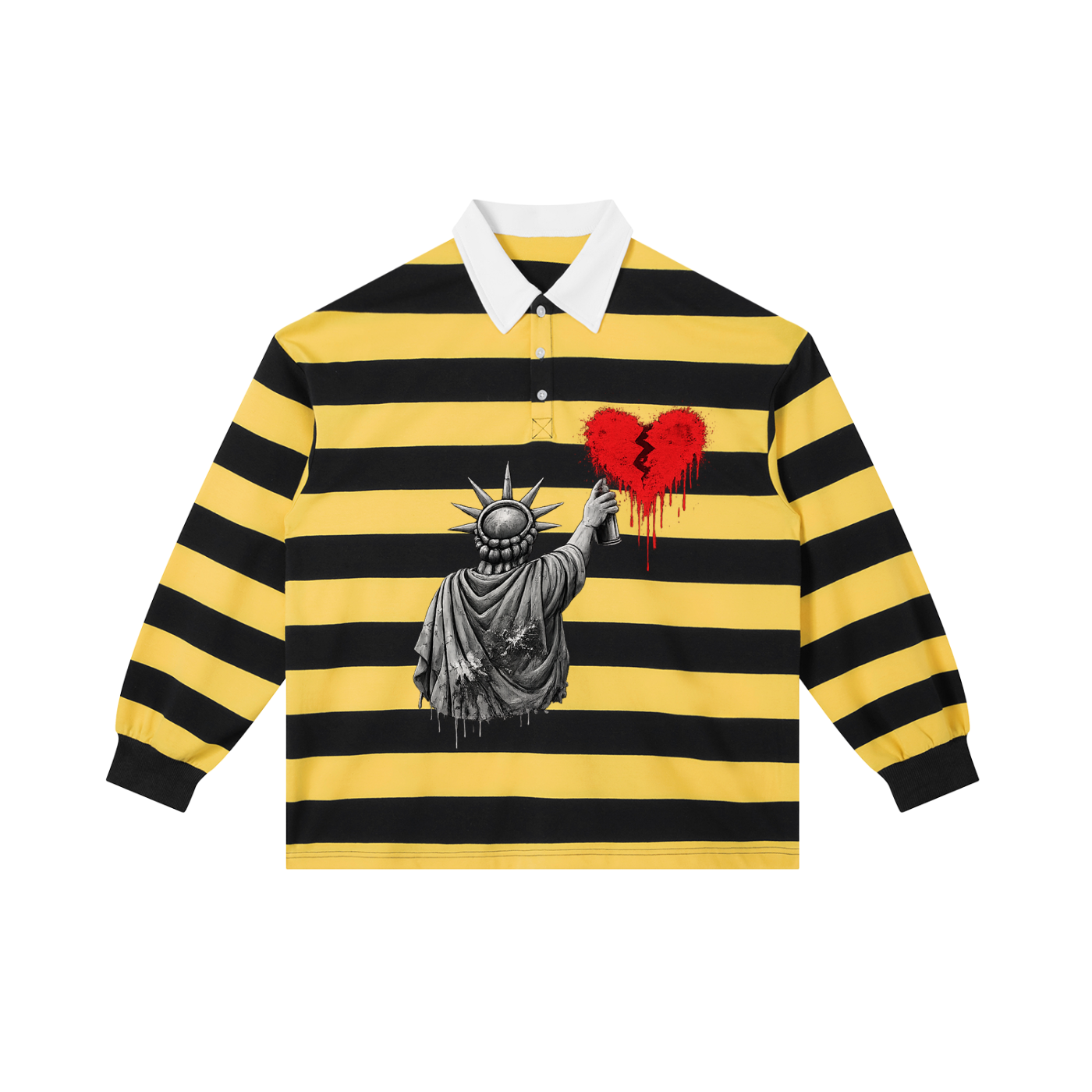 Color Block Stripe Polo Shirt Liberty