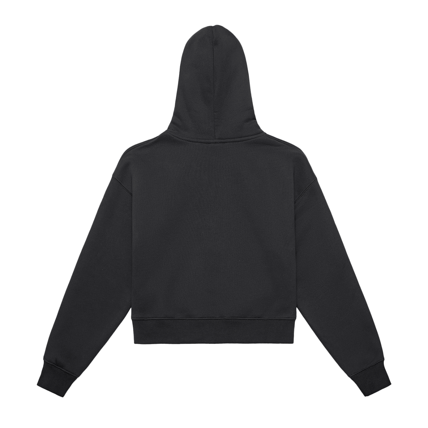 Fleeced Zip-Up Cropped Hoodie Liberty