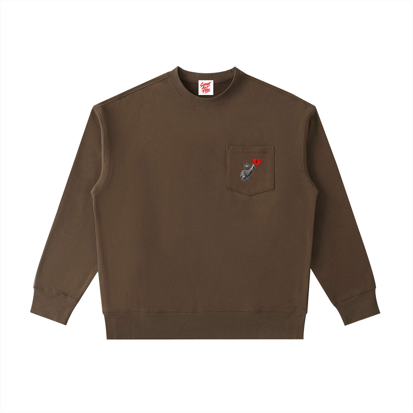 Heavyweight Patch Pocket Crewneck Sweatshirt Liberty