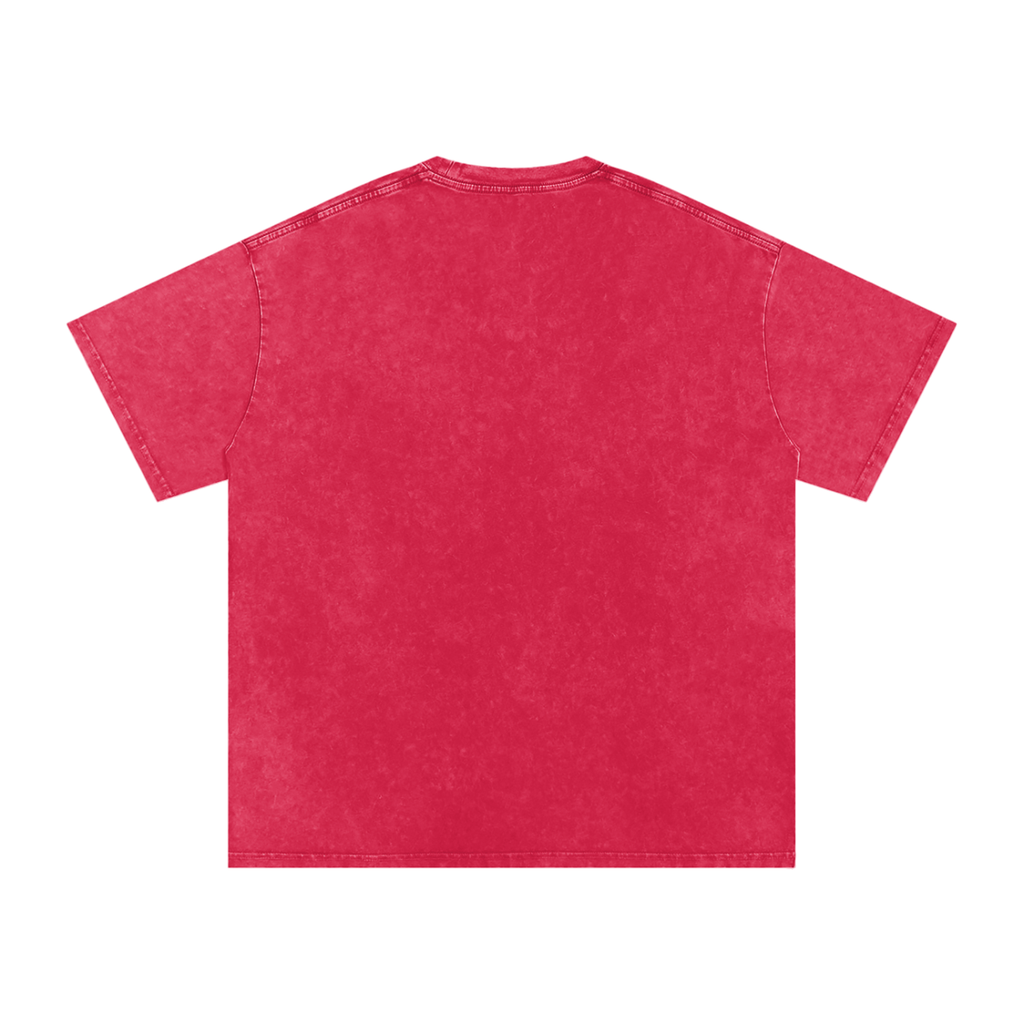 Snow Washed Oversized Cotton T-Shirt Liberty Small