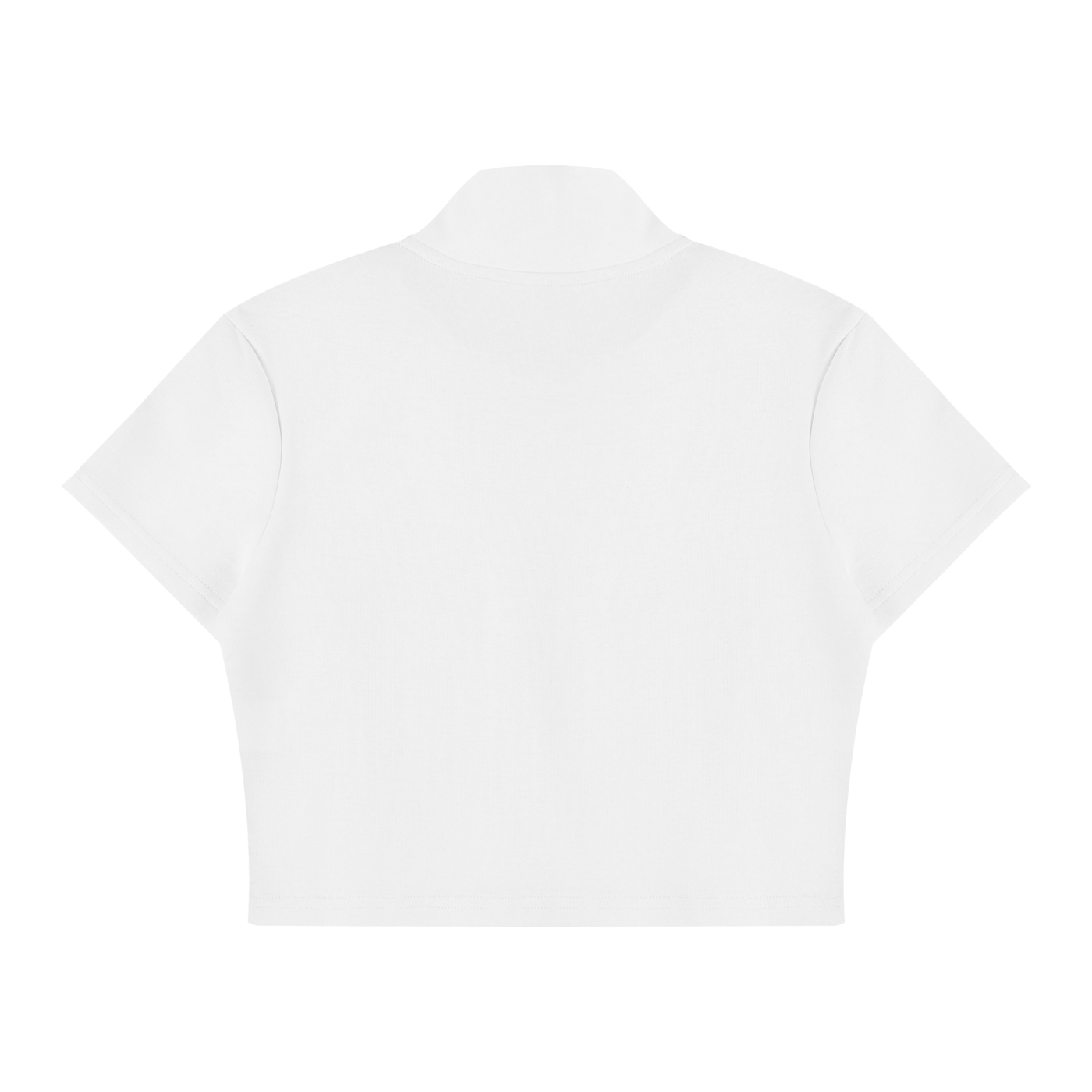 Women's Cropped Full Zip Short Sleeve T-Shirt Liberty