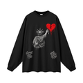 Oversized Unisex Long Sleeve T-Shirt New Grey