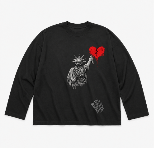 7.5oz Max Heavyweight Oversized Long Sleeve Original Grey