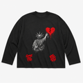7.5oz Max Heavyweight Oversized Long Sleeve Front Only Red