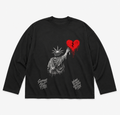 7.5oz Max Heavyweight Oversized Long Sleeve Front Only Grey