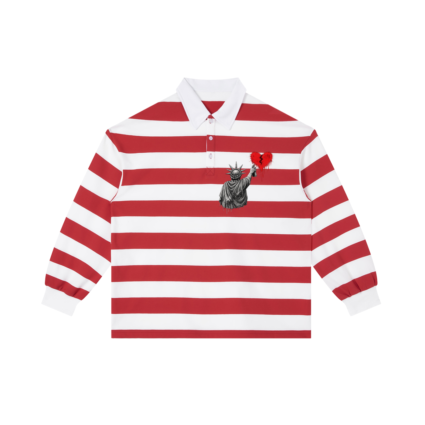 Color Block Stripe Polo Shirt Liberty