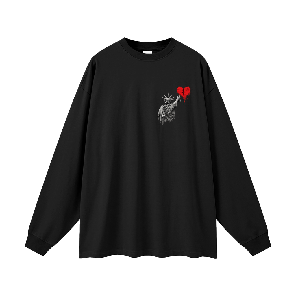 Oversized Unisex Long Sleeve T-Shirt Liberty