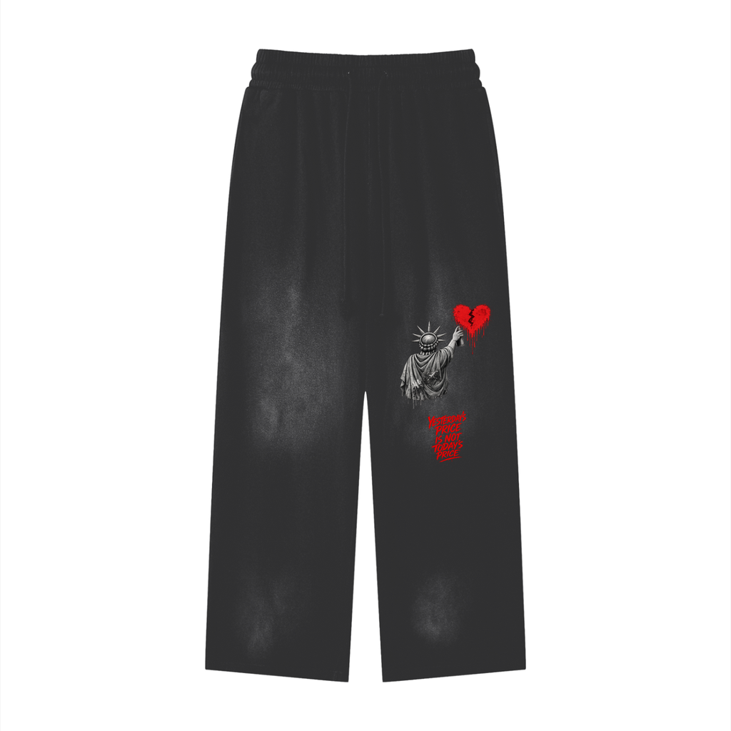 Sunfade Loose Fit Cotton Sweatpants Liberty Yesterday’s Price Isn’t Todays Price Red