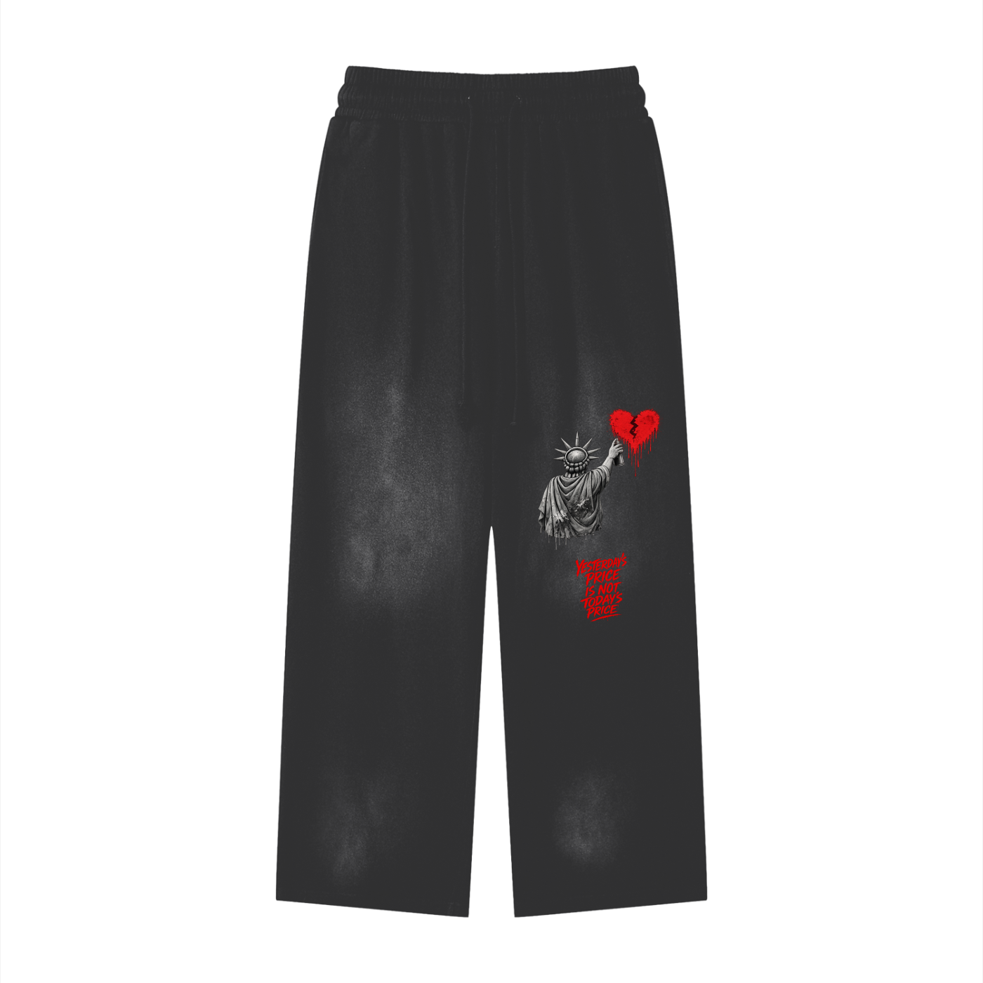Sunfade Loose Fit Cotton Sweatpants Liberty Yesterday’s Price Isn’t Todays Price Red