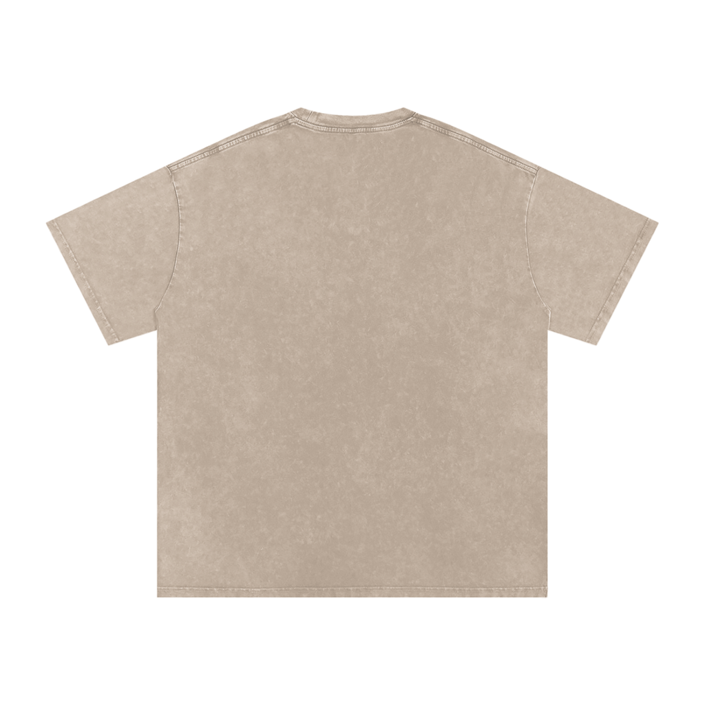 Snow Washed Oversized Cotton T-Shirt Liberty