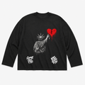 7.5oz Max Heavyweight Oversized Long Sleeve Front Only White