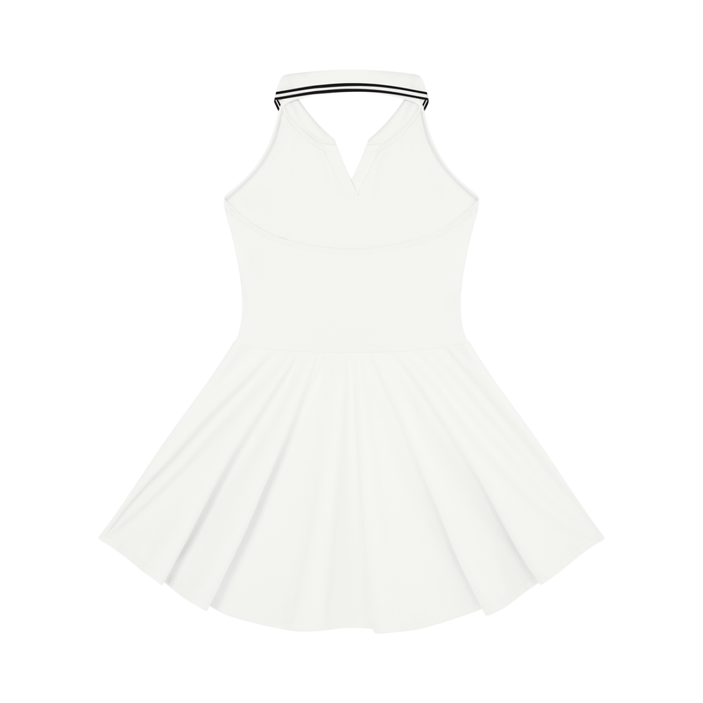 Women's Collared Halter A-Line Tennis Dress Liberty