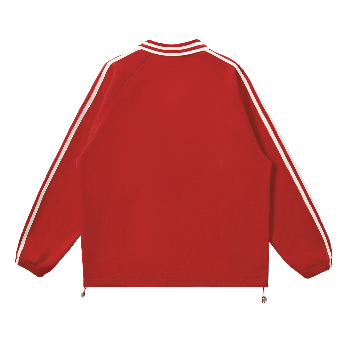 Contrast Striped Lapel Collar Sweatshirt Liberty Small