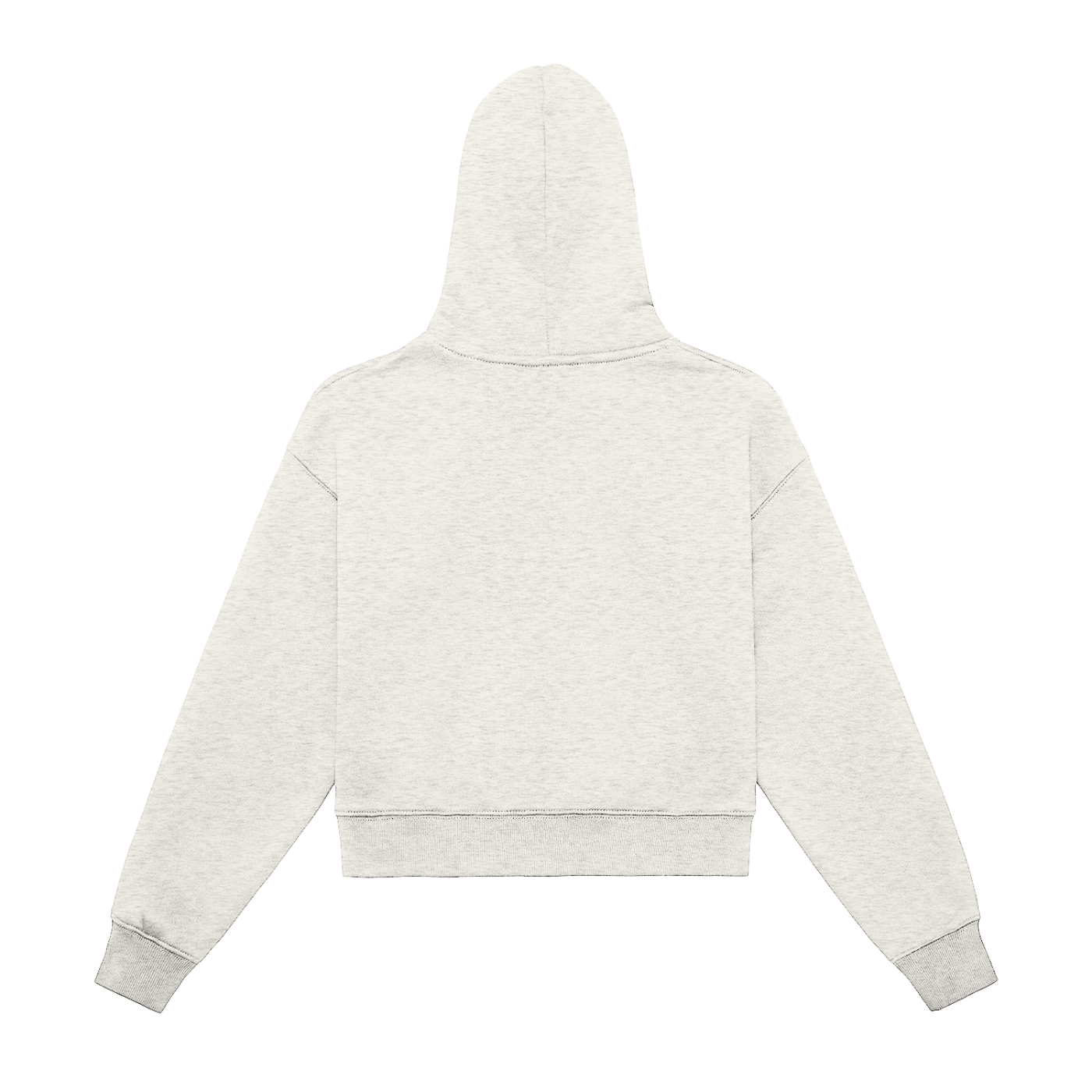 Fleeced Zip-Up Cropped Hoodie Liberty