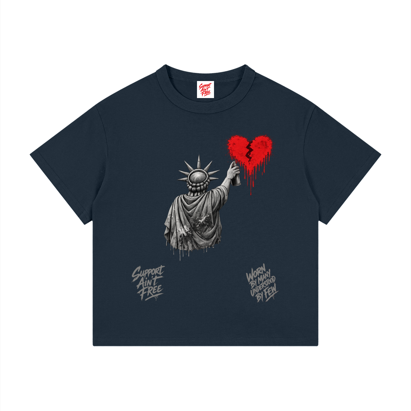 Kid's Loose Fit Drop Shoulder T-Shirt New Grey