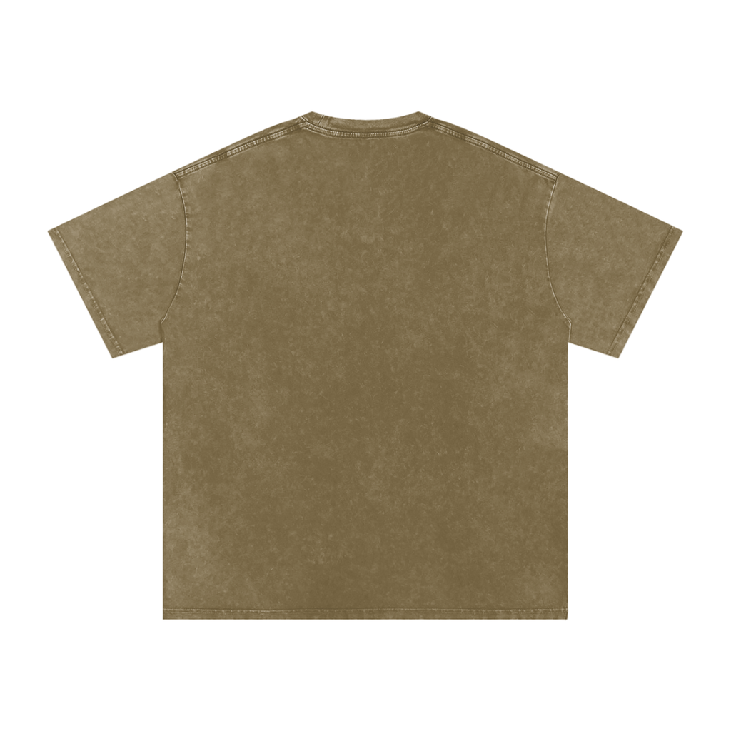 Snow Washed Oversized Cotton T-Shirt Liberty
