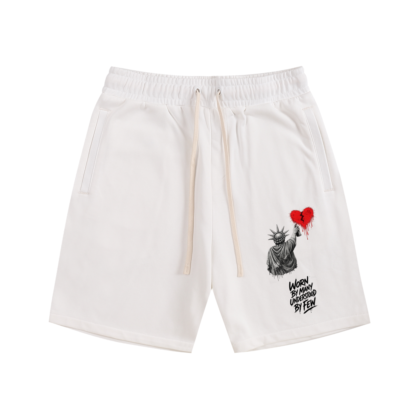 Essential Cotton Shorts Liberty Worn By Many Understood By Few Black