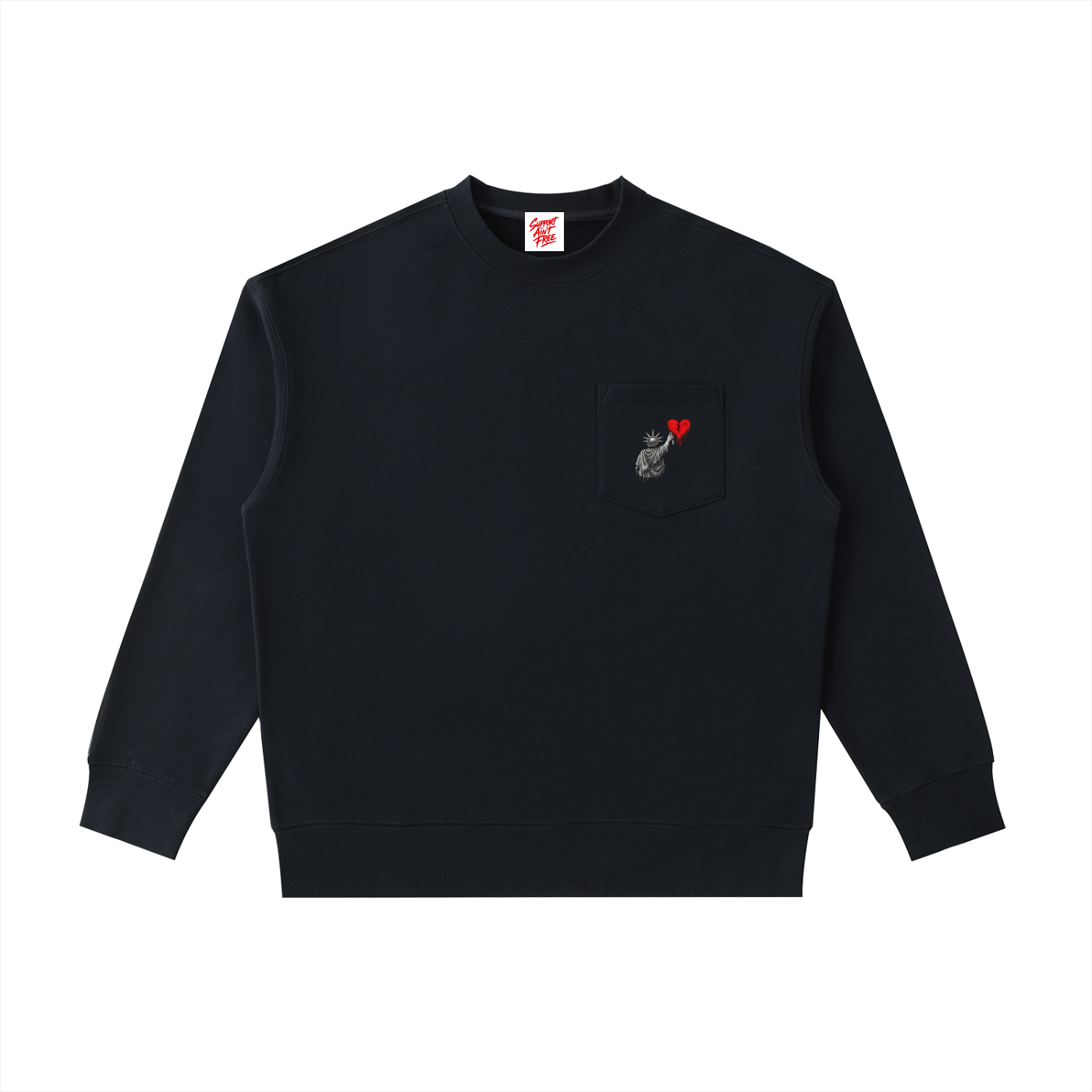 Heavyweight Patch Pocket Crewneck Sweatshirt Liberty