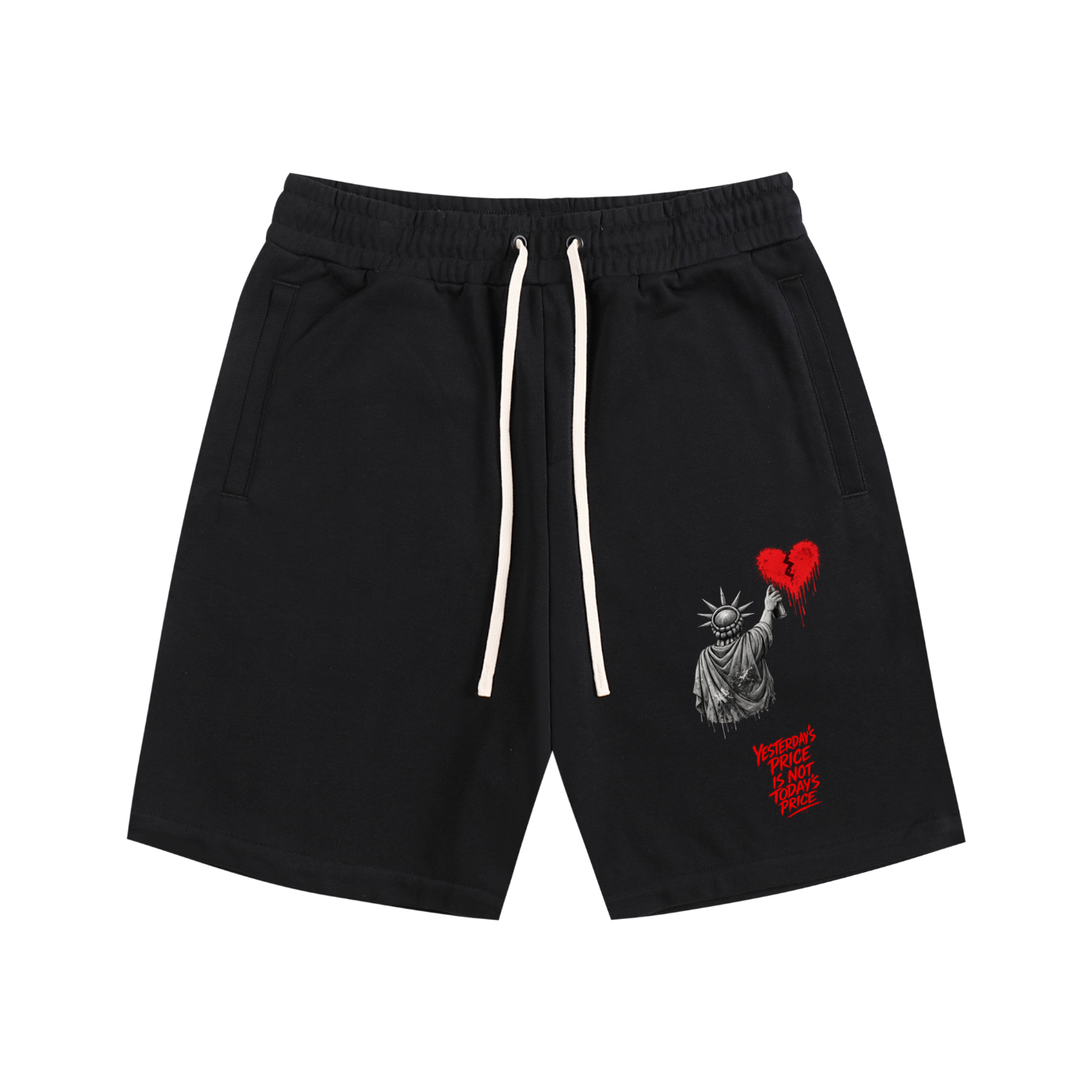 Essential Cotton Shorts Liberty Yesterday’s Price Isn’t Todays Price Red
