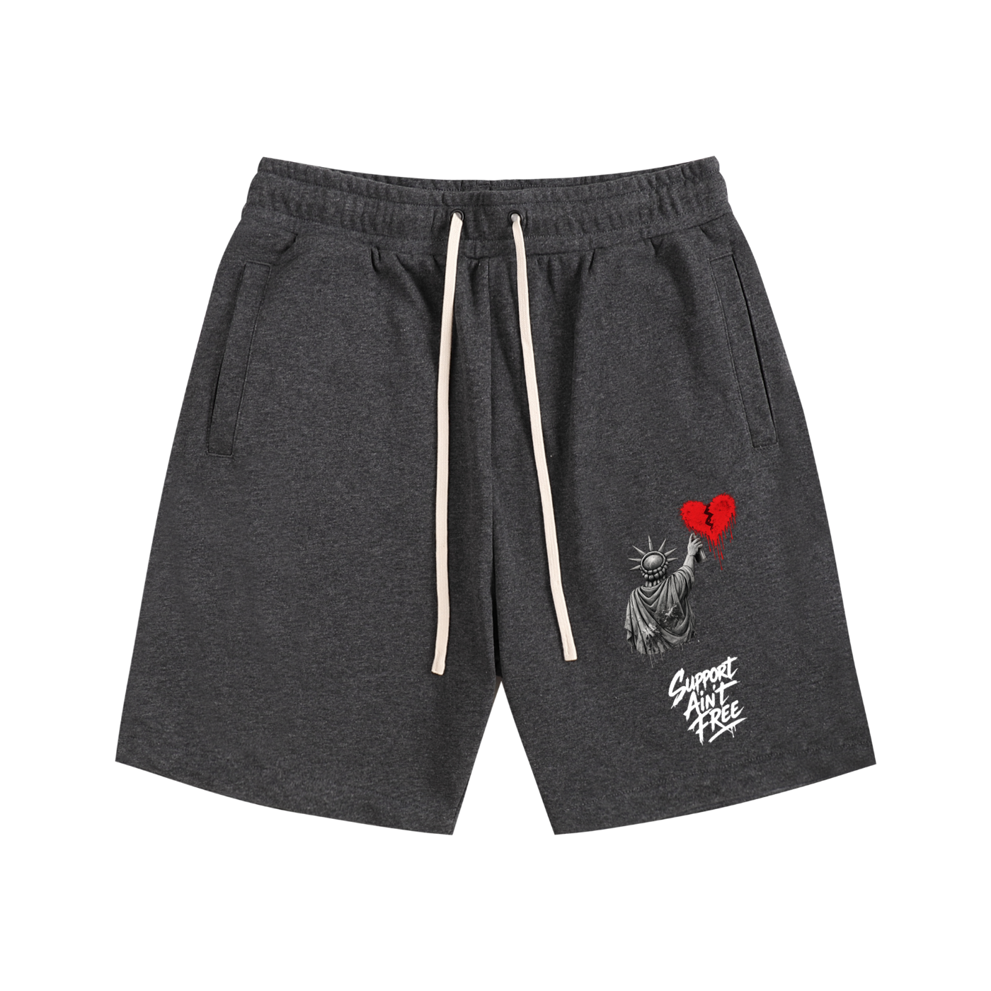 Essential Cotton Shorts Liberty Support Ain’t Free White