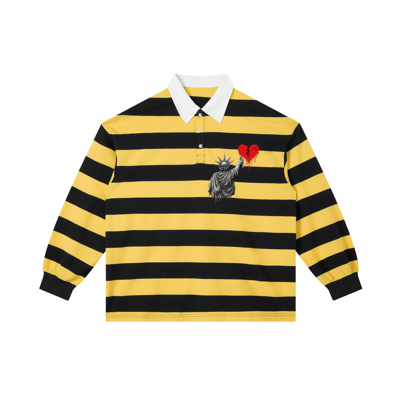 Color Block Stripe Polo Shirt Liberty