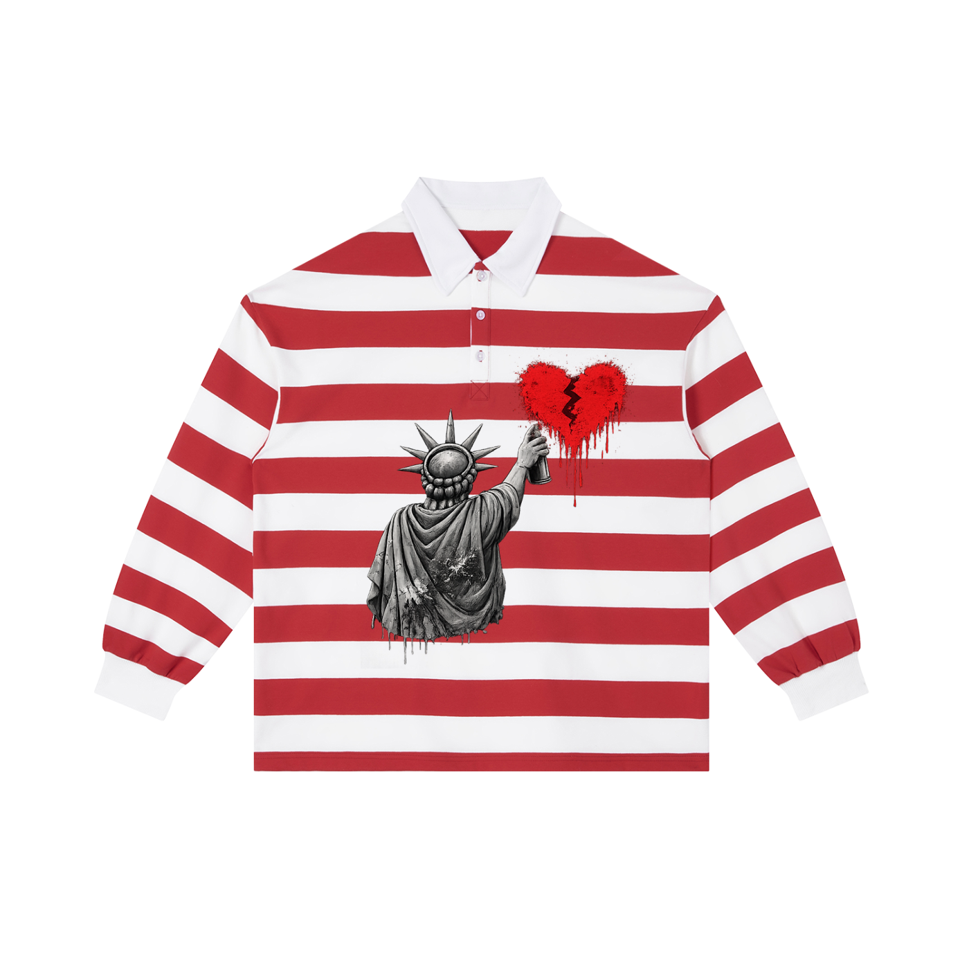 Color Block Stripe Polo Shirt Liberty