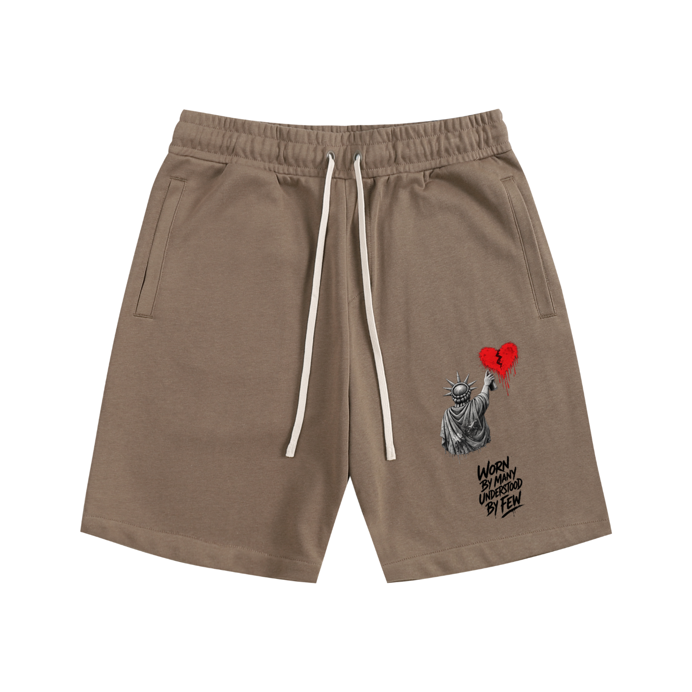 Essential Cotton Shorts Liberty Worn By Many Understood By Few Black