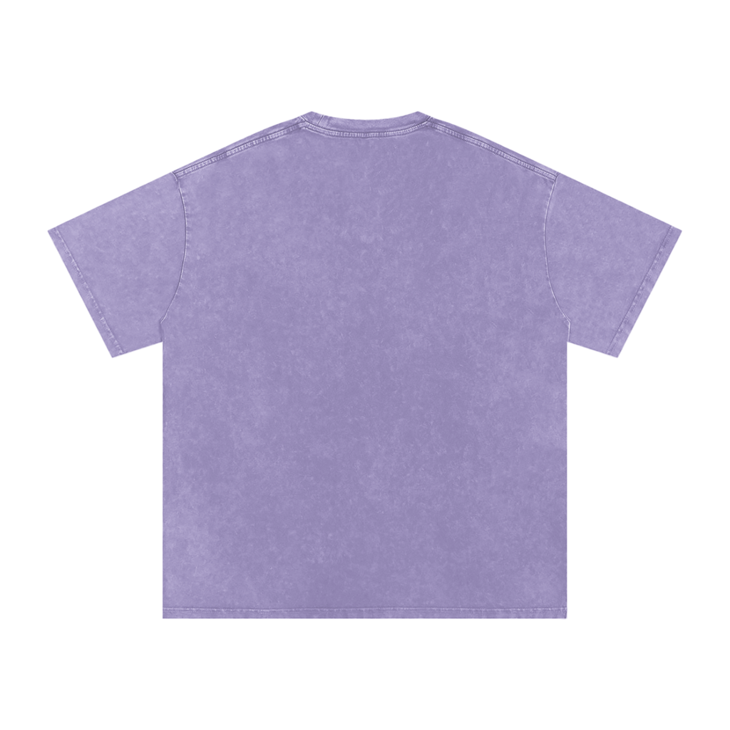 Snow Washed Oversized Cotton T-Shirt Liberty Small