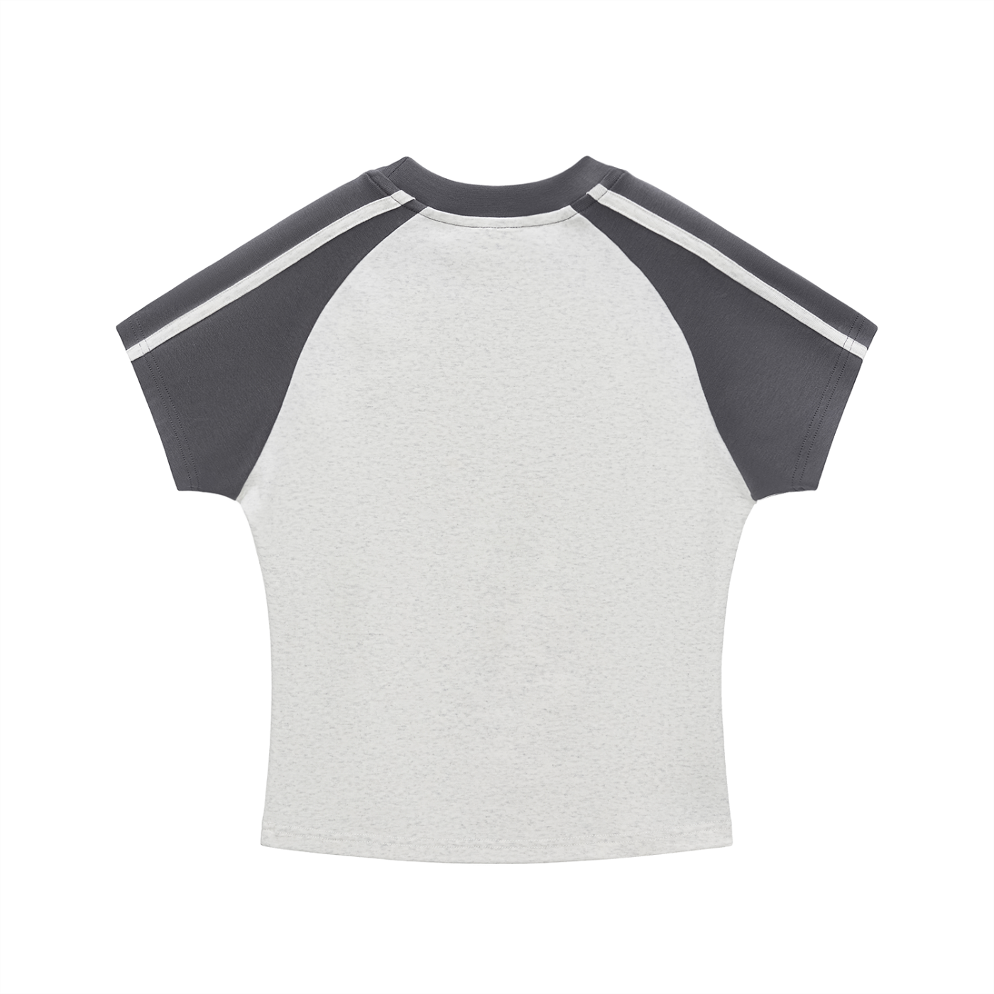 Contrast Stripes Bodycon Raglan  Sleeve T-Shirt Liberty