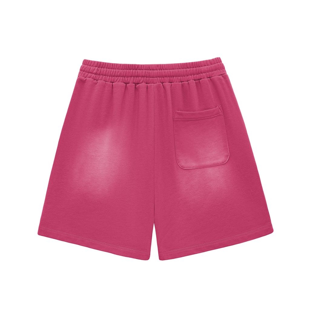 BlackSun Fade Raw Edge Cotton Shorts Liberty Support Ain’t Free Black
