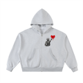 Fleeced Full-Zip Boxy Hoodie Liberty
