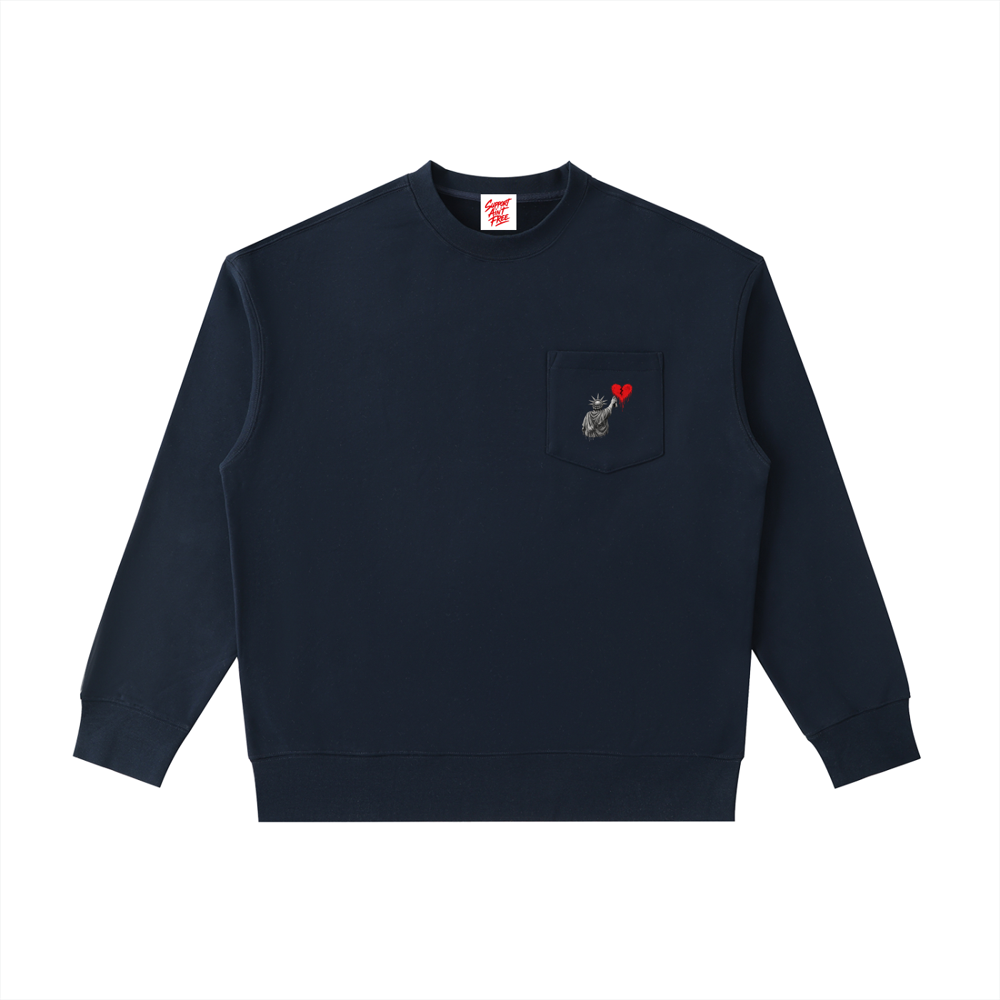 Heavyweight Patch Pocket Crewneck Sweatshirt Liberty