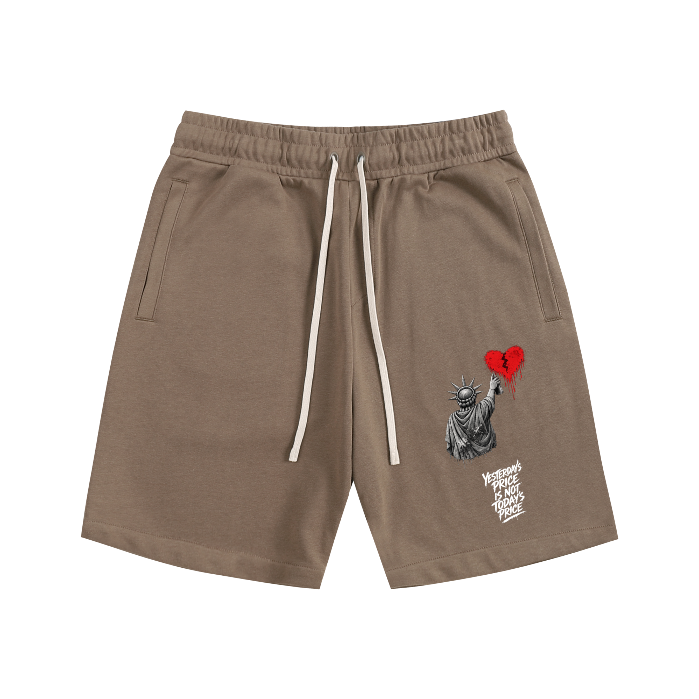Essential Cotton Shorts Liberty Yesterday’s Price Isn’t Todays Price White