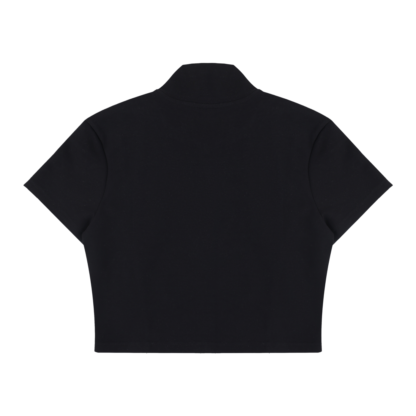 Women's Cropped Full Zip Short Sleeve T-Shirt Liberty