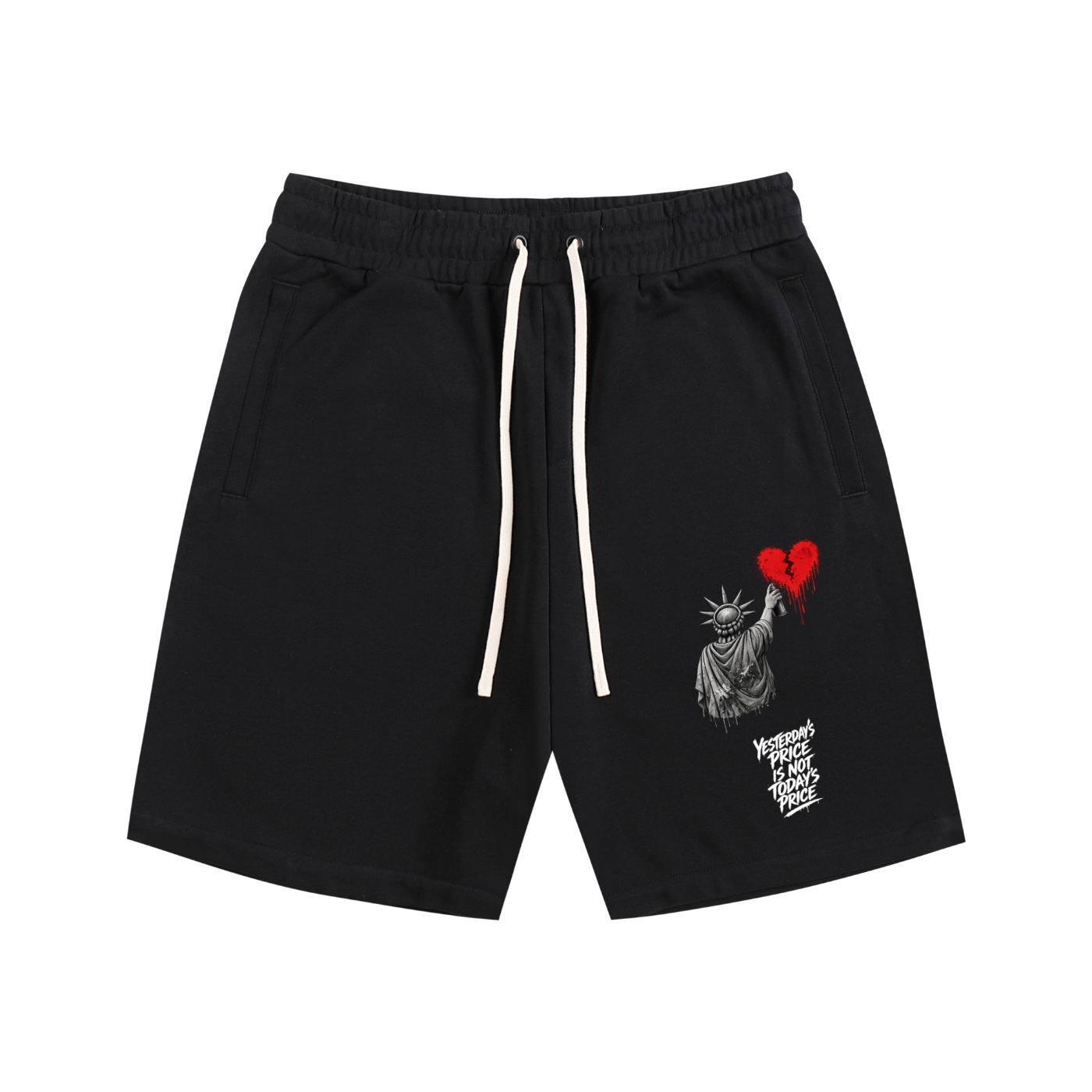 Essential Cotton Shorts Liberty Yesterday’s Price Isn’t Todays Price White