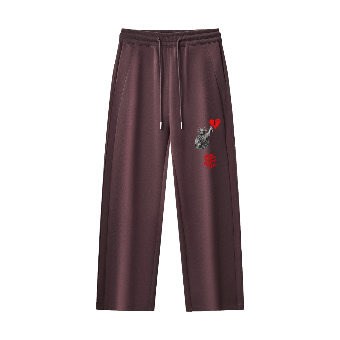Essential Drawstring Straight-Leg Sweatpants Liberty Worn By Many Understood By Few Red