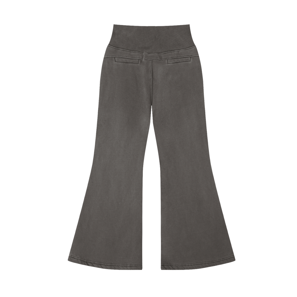 Vintage Washed Flared Fleece Pants Liberty Worn By Many Understood By Few Black