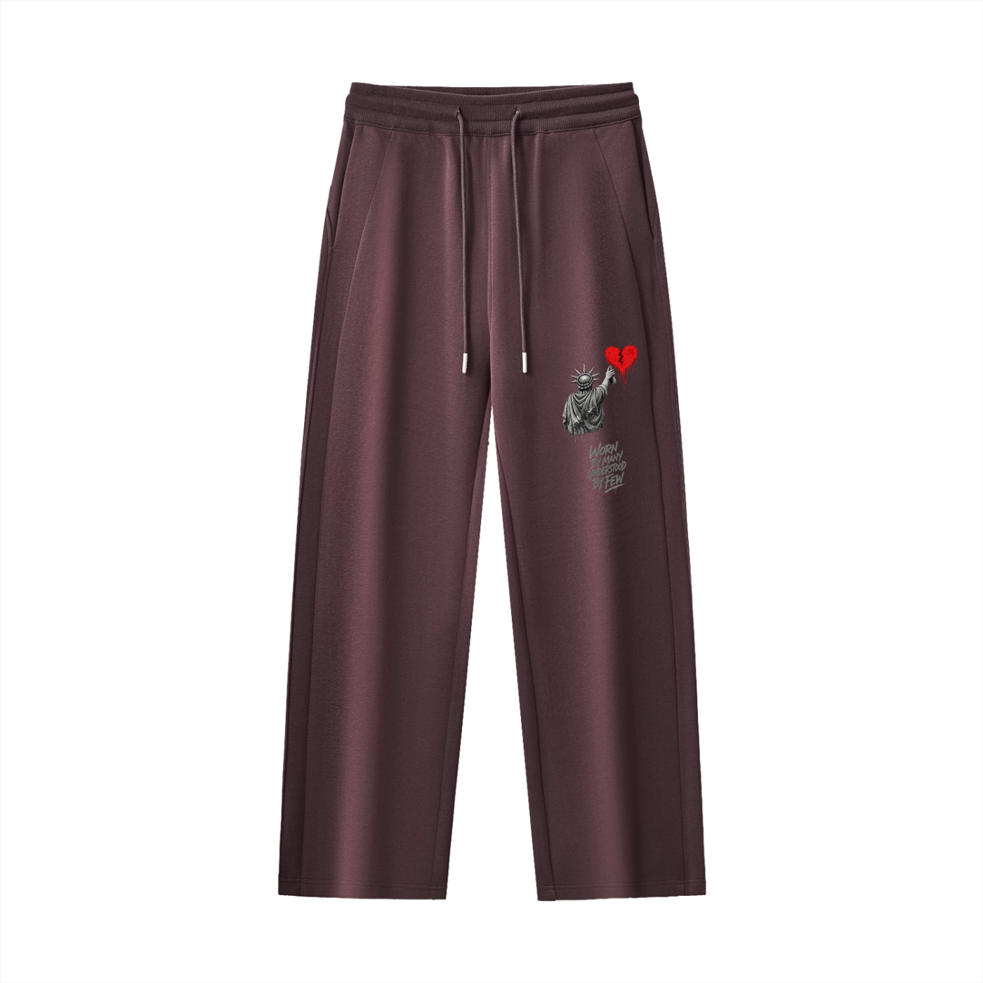 Essential Drawstring Straight-Leg Sweatpants Liberty Worn By Many Understood By Few Grey