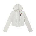 Women's Slim Cropped Full Zip Hoodie Liberty