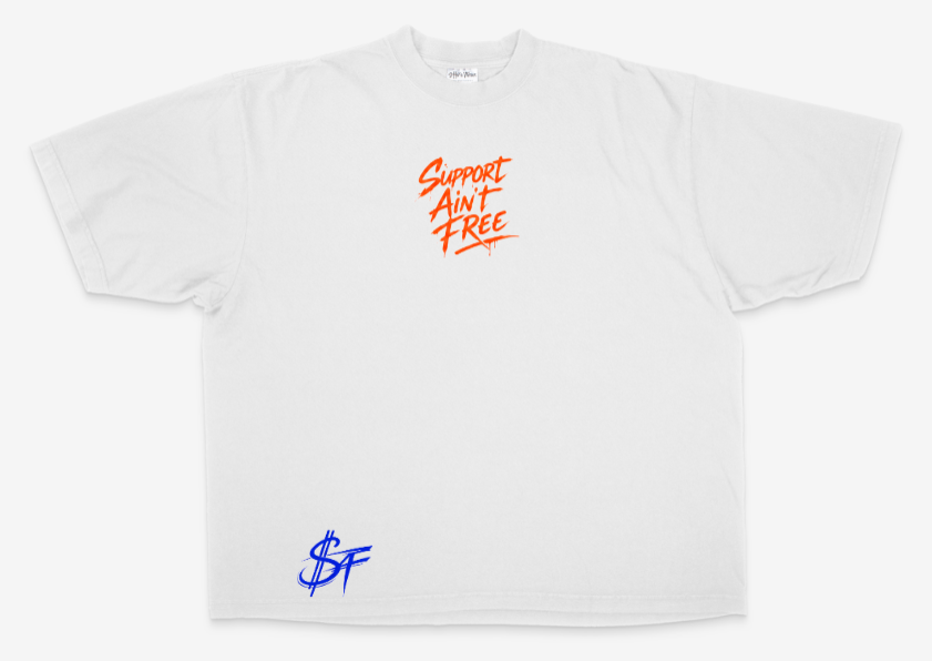 Garment Dyed Drop Shoulder Knicks Inspired Oversized Tee (Back)
