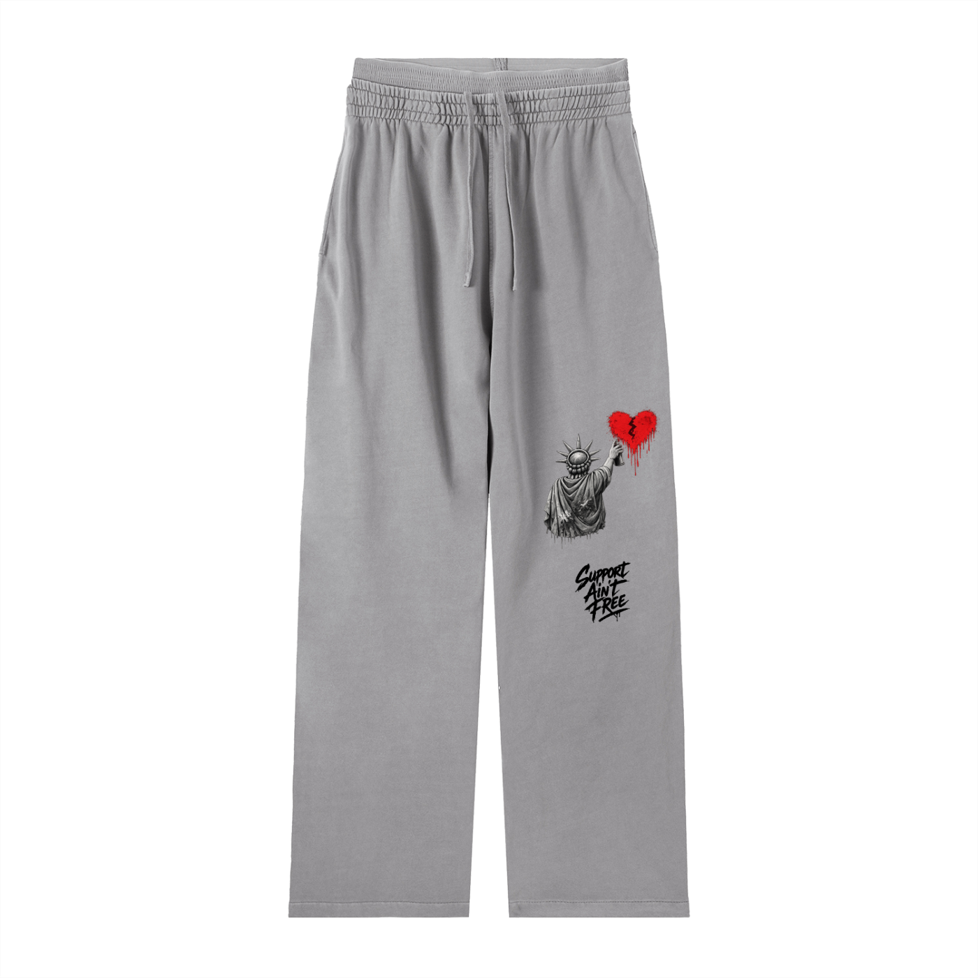 Vintage Washed Waist Pants Liberty Support Ain’t Free Black