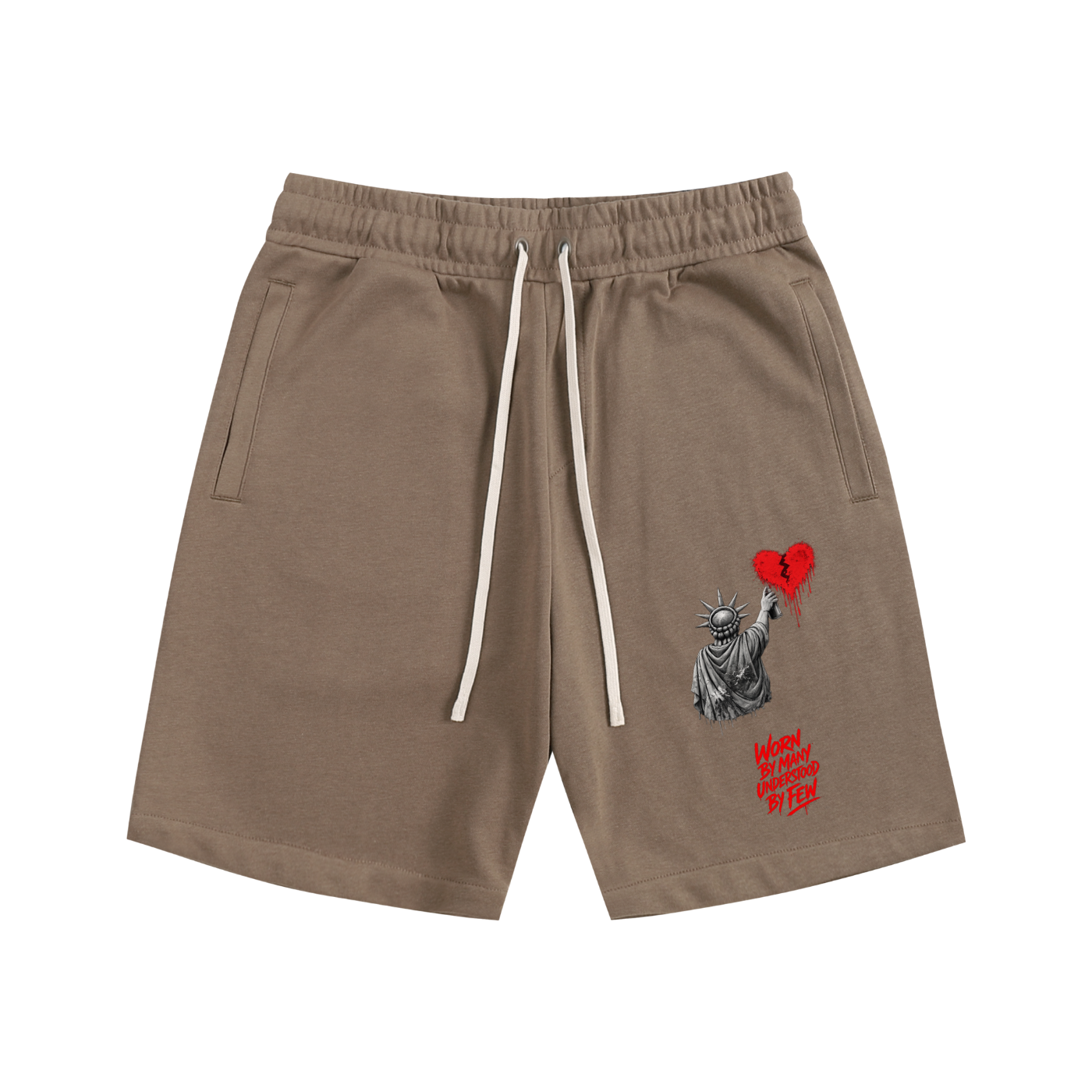 Essential Cotton Shorts Liberty Worn By Many Understood By Few Red