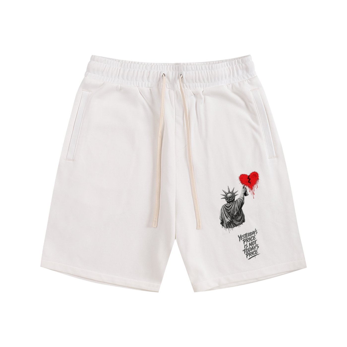 Essential Cotton Shorts Liberty Yesterday’s Price Isn’t Todays Price Grey