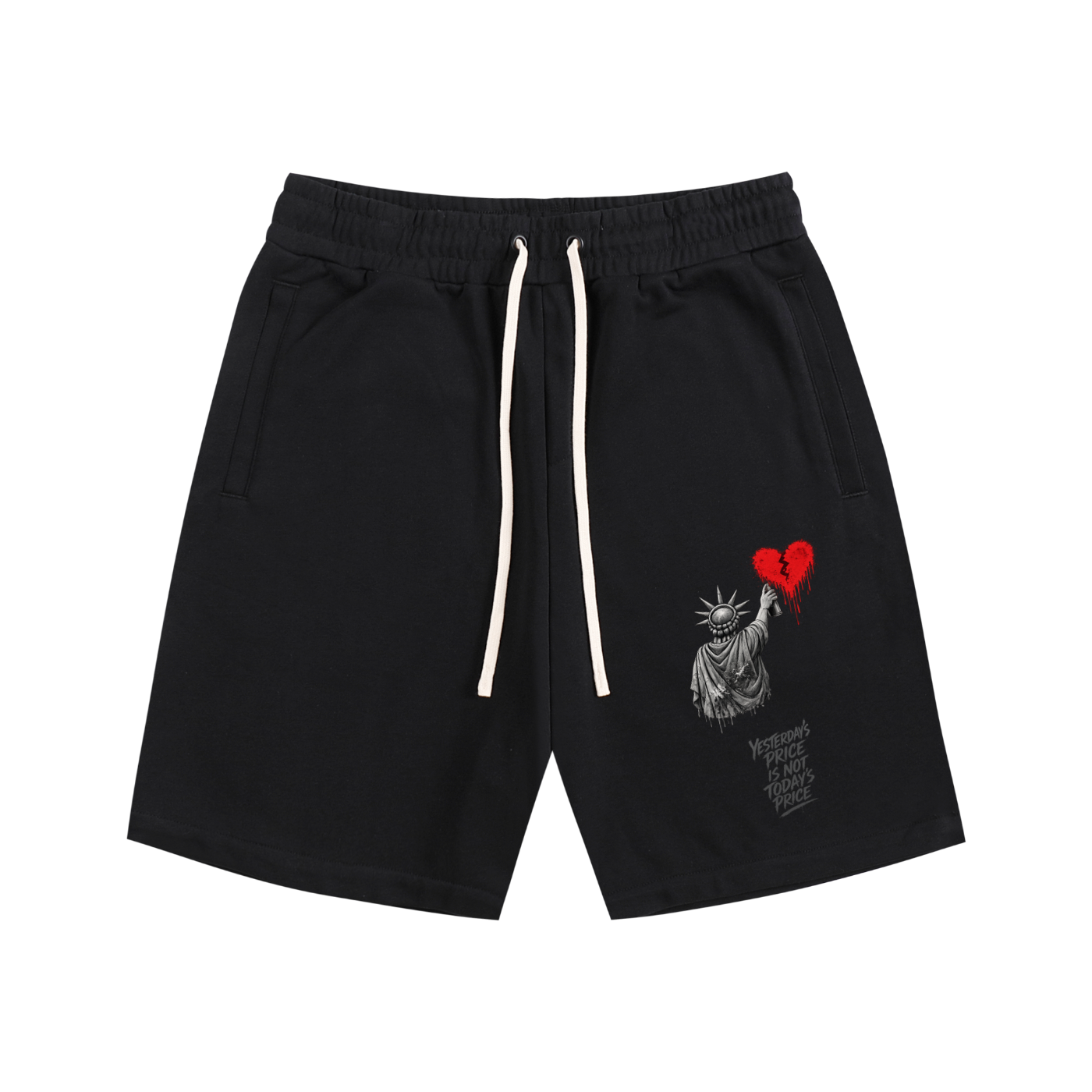 Essential Cotton Shorts Liberty Yesterday’s Price Isn’t Todays Price Grey