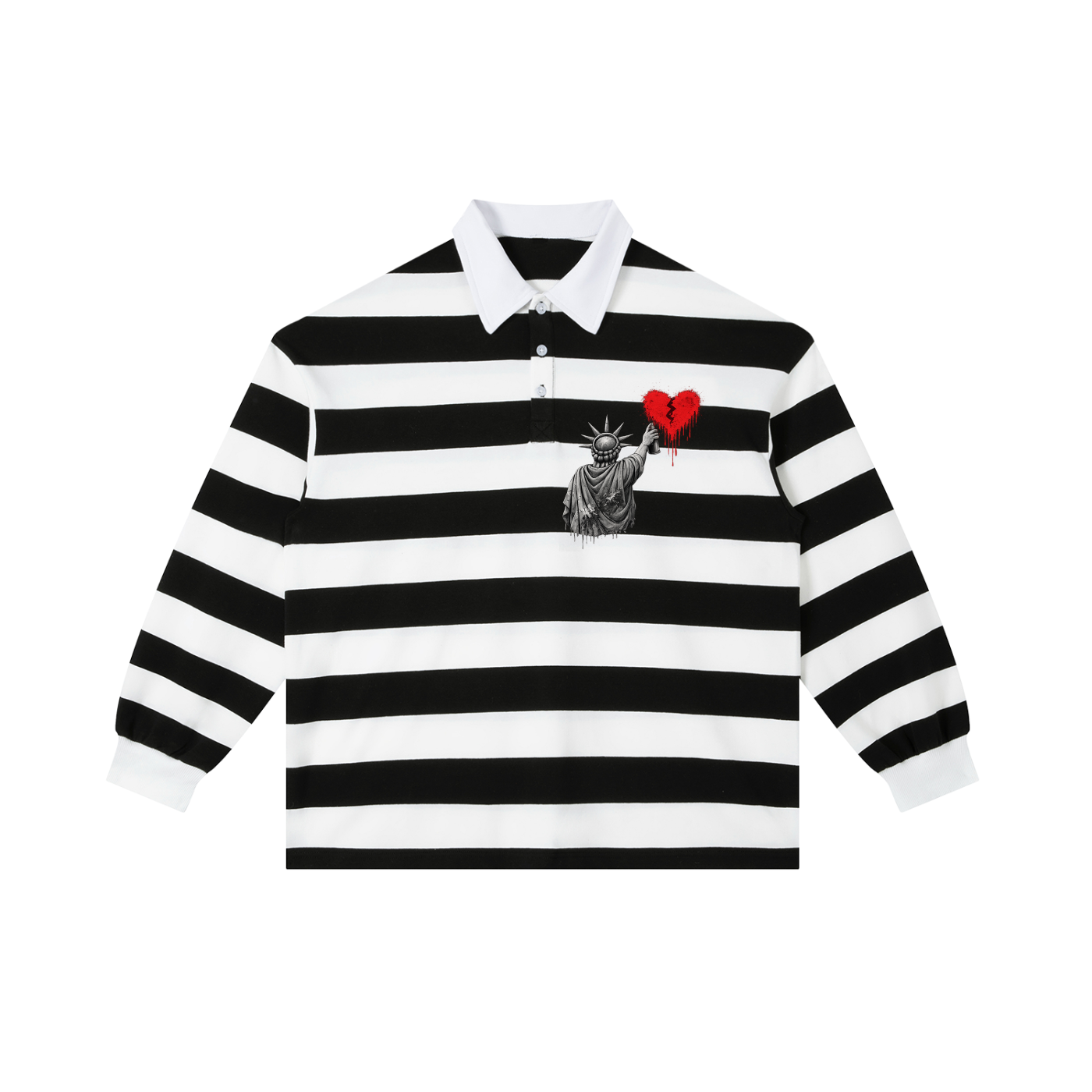 Color Block Stripe Polo Shirt Liberty