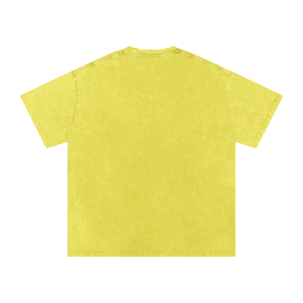 Snow Washed Oversized Cotton T-Shirt Liberty