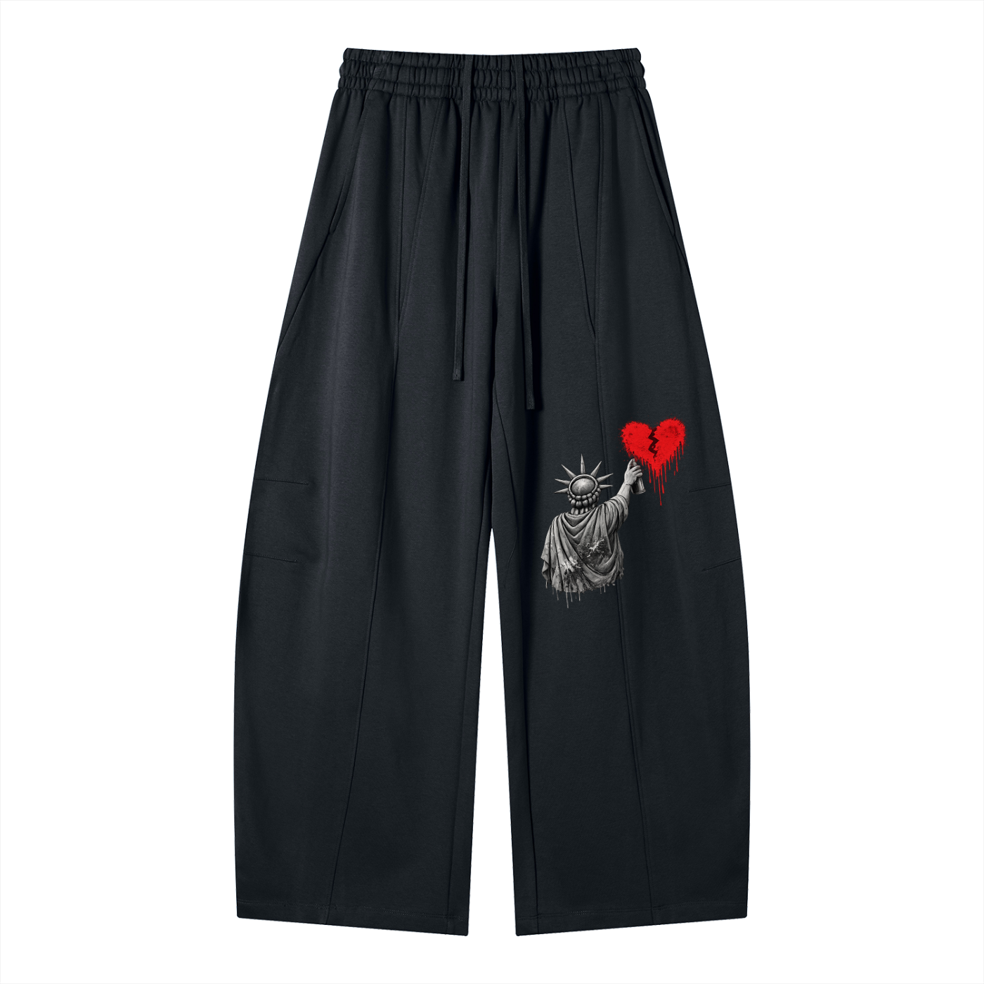 Heavyweight Wide Leg Panel Sweatpants Liberty
