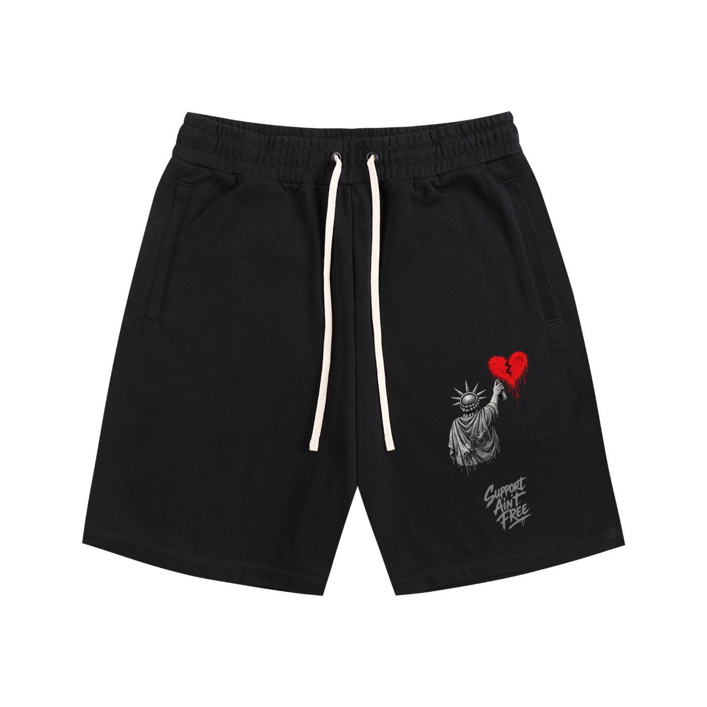 Essential Cotton Shorts Liberty Support Ain’t Free Grey