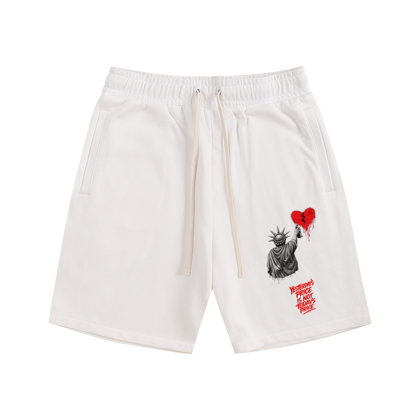 Essential Cotton Shorts Liberty Yesterday’s Price Isn’t Todays Price Red